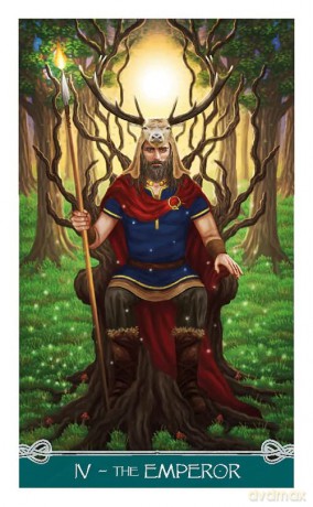 Universal Celtic Tarot - Mini Tarot: 78 full colour mini tarot cards and instructions - Floreana Nativo [KSIĄŻKA]