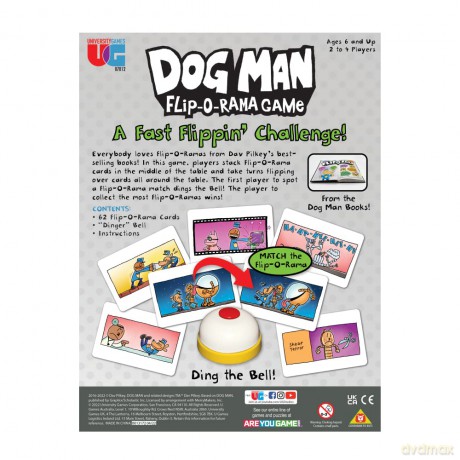 University Games - Dog Man - Flip-O-Rama Game - Dav Pilkey [KSIĄŻKA]