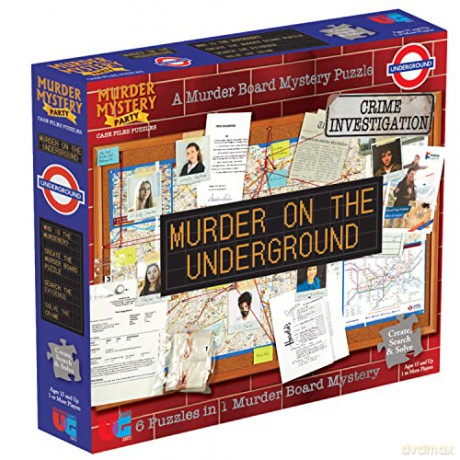 University Games 33272 Mystery Case Files Puzzle Murder on The Underground [KSIĄŻKA]