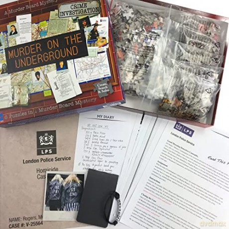University Games 33272 Mystery Case Files Puzzle Murder on The Underground [KSIĄŻKA]
