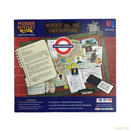University Games 33272 Mystery Case Files Puzzle Murder on The Underground [KSIĄŻKA]