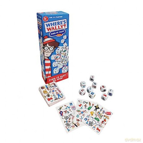 University Games 7415 Where's Waldo Wally Find it Fast Game, Multicoloured [KSIĄŻKA]