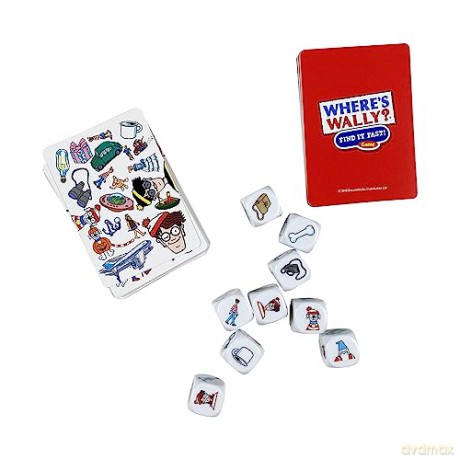 University Games 7415 Where's Waldo Wally Find it Fast Game, Multicoloured [KSIĄŻKA]