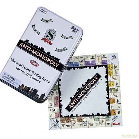 University Games Anti Monopoly Travel Tin, 1487 [KSIĄŻKA]