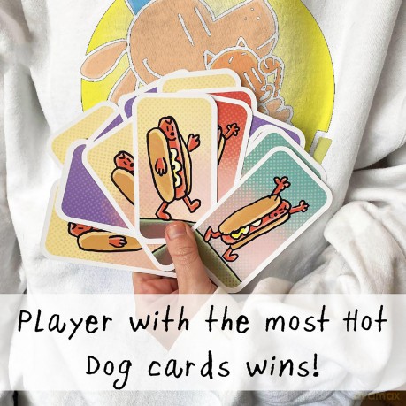 University Games Dog Man The Hot Dog Card Game | 2-4 Players, Yellow, One Size,07011 [KSIĄŻKA]