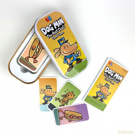 University Games Dog Man The Hot Dog Card Game | 2-4 Players, Yellow, One Size,07011 [KSIĄŻKA]