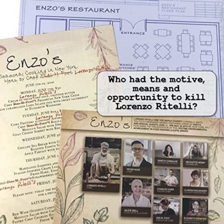 University Games Murder Mystery Case File A Chef's Knife, 33283, For age 12 years and over [KSIĄŻKA]
