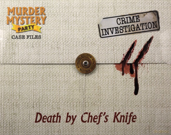 University Games Murder Mystery Case File A Chef's Knife, 33283, For age 12 years and over [KSIĄŻKA]