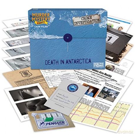 University Games Murder Mystery Party Case Files Death In Antarctica [KSIĄŻKA]