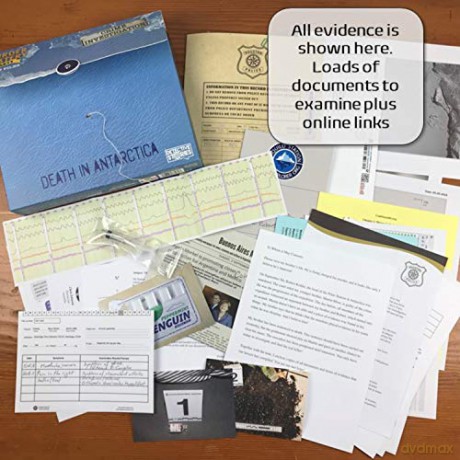 University Games Murder Mystery Party Case Files Death In Antarctica [KSIĄŻKA]
