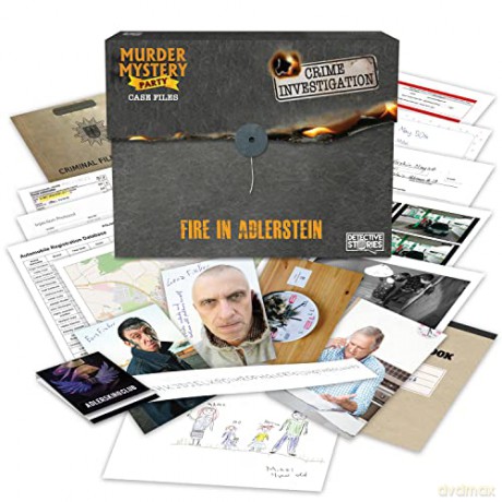 University Games Murder Mystery Party Case Files Fire In Adlerstein [KSIĄŻKA]
