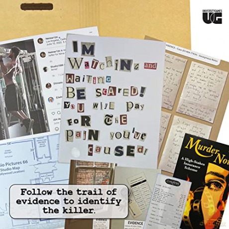 University Games Murder Mystery Party Case Files Murder Noir [KSIĄŻKA]