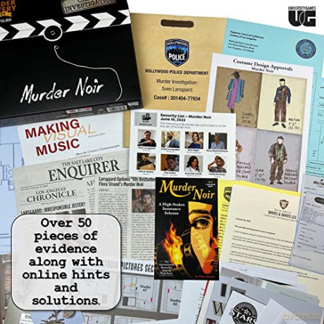 University Games Murder Mystery Party Case Files Murder Noir [KSIĄŻKA]