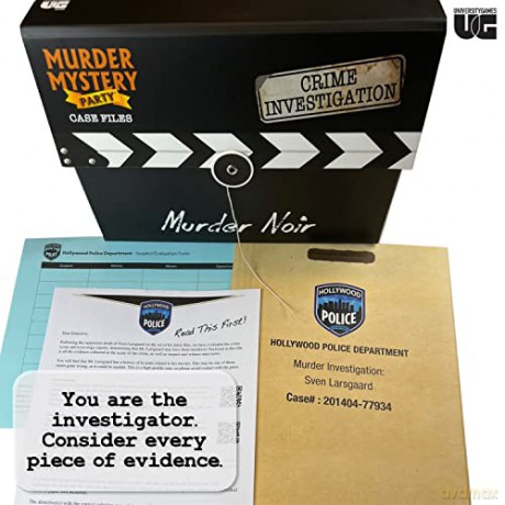 University Games Murder Mystery Party Case Files Murder Noir [KSIĄŻKA]