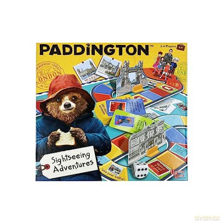 University Games Paddington Bear Movie Board Game Sightseeing Adventures Board Game for 6 year olds plus,Brown [KSIĄŻKA]