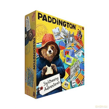 University Games Paddington Bear Movie Board Game Sightseeing Adventures Board Game for 6 year olds plus,Brown [KSIĄŻKA]