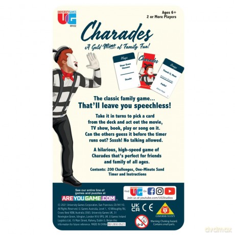 University Games The Lagoon Group 5644 Charades, Multi, One Size [KSIĄŻKA]