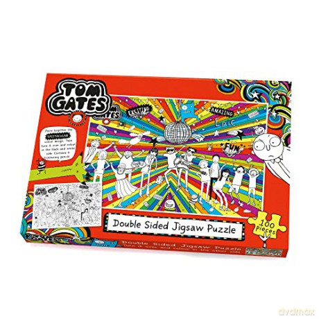 University Games U08546 Tom Gates 2-in-1 Disco Jigsaw Puzzle [PUZZLE]
