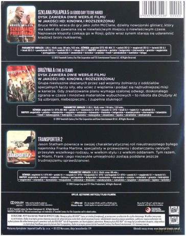 Szklana pułapka 5 / Drużyna A / Transporter 2 [BOX] [3xBlu-Ray]