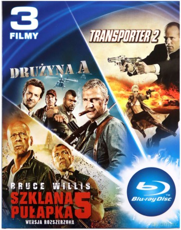 Szklana pułapka 5 / Drużyna A / Transporter 2 [BOX] [3xBlu-Ray]