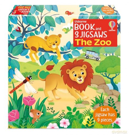 Usborne Book and 3 Jigsaws: The Zoo - Sam Taplin [KSIĄŻKA]