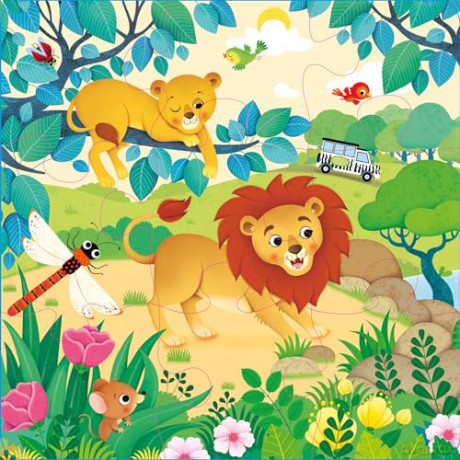 Usborne Book and 3 Jigsaws: The Zoo - Sam Taplin [KSIĄŻKA]