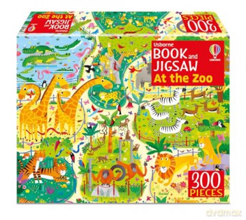 Usborne Book and Jigsaw At the Zoo - Kirsteen Robson [KSIĄŻKA]