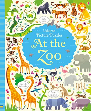 Usborne Book and Jigsaw At the Zoo - Kirsteen Robson [KSIĄŻKA]
