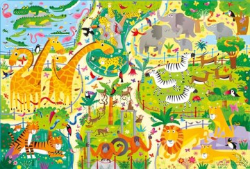 Usborne Book and Jigsaw At the Zoo - Kirsteen Robson [KSIĄŻKA]
