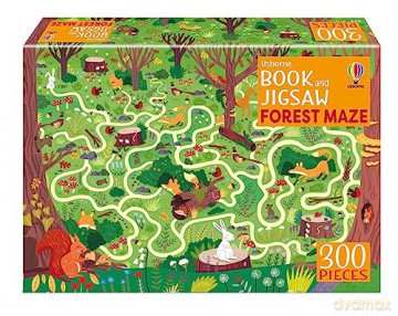 Usborne Book and Jigsaw Forest Maze - Kate Nolan [KSIĄŻKA]