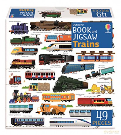 Usborne Book and Jigsaw Trains - Sam Smith [KSIĄŻKA]