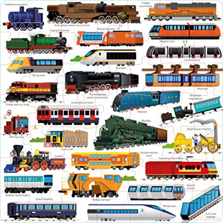 Usborne Book and Jigsaw Trains - Sam Smith [KSIĄŻKA]