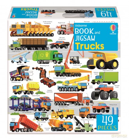 Usborne Book and Jigsaw Trucks - Sam Smith [KSIĄŻKA]