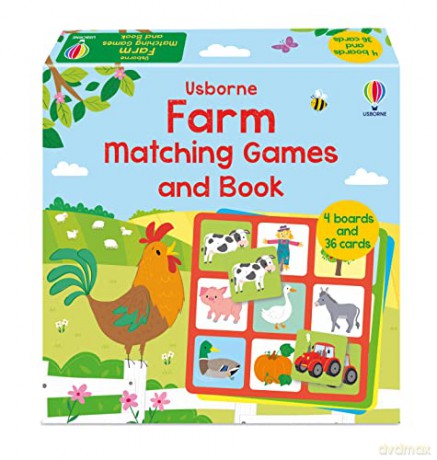 Usborne Farm Matching Games and Book - Kate Nolan [KALENDARZ]