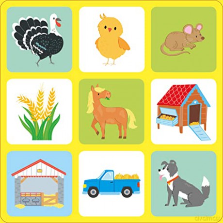 Usborne Farm Matching Games and Book - Kate Nolan [KALENDARZ]