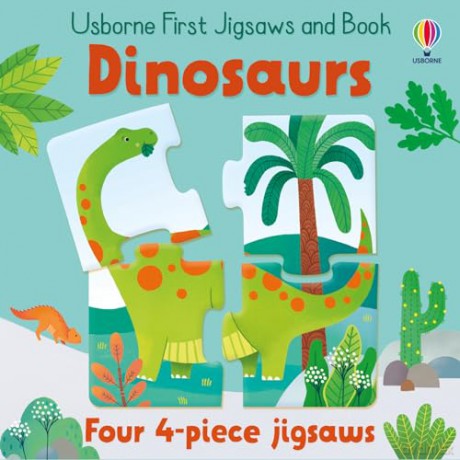 Usborne First Jigsaws And Book: Dinosaurs - Matthew Oldham [KSIĄŻKA]