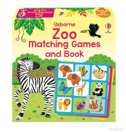 Usborne Publishing Ltd Zoo Matching Games and Book - Usborne [KSIĄŻKA]