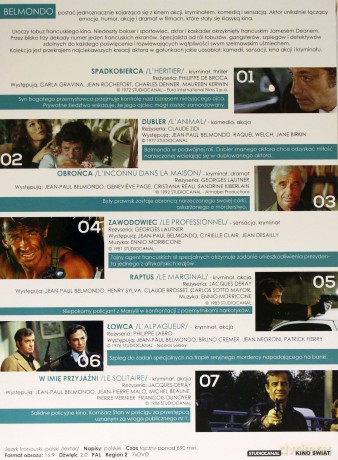 Jean Paul Belmondo - Kolekcja: Spadkobierca / Łowca / Dubler / Zawodowiec / Raptus / W Imię Przyjaźni / Obrońca [7DVD] 