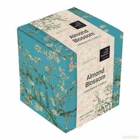 Van Gogh Almond Blossom Unscented Glass Candle - Insight Editions [KSIĄŻKA]