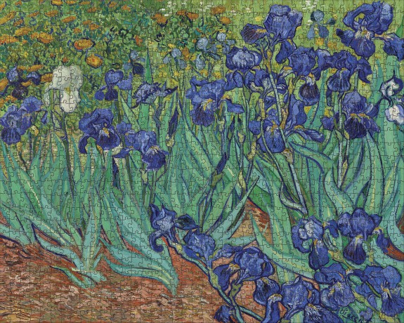 Van Gogh Irises 1 000-Piece Jigsaw Puzzle: 1,000 Piece Puzzle [PUZZLE]