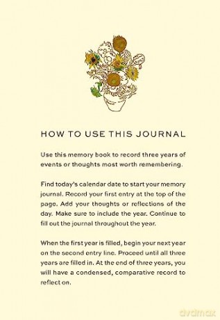 Van Gogh Memory Journal: Reflect, Record, Remember: A Three-Year Daily Memory Journal - Insights [KSIĄŻKA]