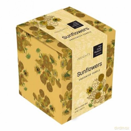 Van Gogh Sunflowers Unscented Glass Candle - Insight Editions [KSIĄŻKA]