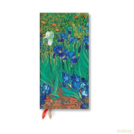 Van Gogh's Irises (Van Gogh's Irises) Slim 12-month Dayplanner 2024 - Paperblanks [KALENDARZ]