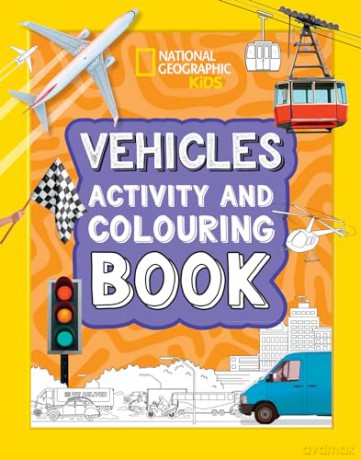 Vehicles Activity and Colouring Book (National Geographic Kids) [KSIĄŻKA]