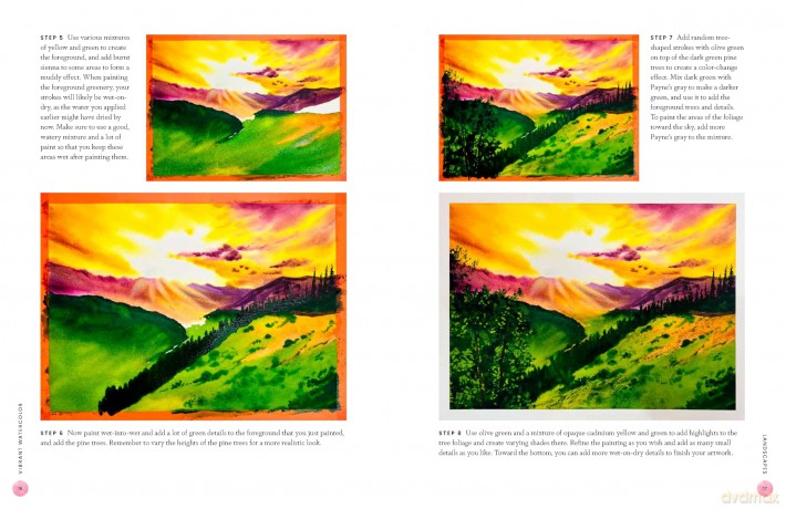 Vibrant Watercolor: A creative and colorful exploration into the art of watercolor painting (2) (Paint with Me) - Geethu Chandramohan [KSIĄŻKA]