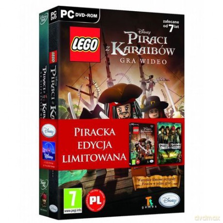 2PAK Lego Piraci z Karaibów + Piraci z Karaibów: Na Nieznanych Wodach [GRA PC]+[DVD]