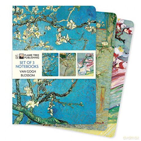 Vincent van Gogh: Blossom Set of 3 Standard Notebooks (Standard Notebook Collection) - Flame Tree Studio [KSIĄŻKA]