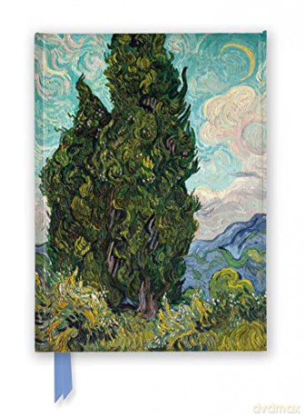 Vincent van Gogh: Cypresses (Foiled Journal): Wheat Field With Cypresses Foiled Journal (Flame Tree Notebooks) - Flame Tree Studio [KALENDARZ]