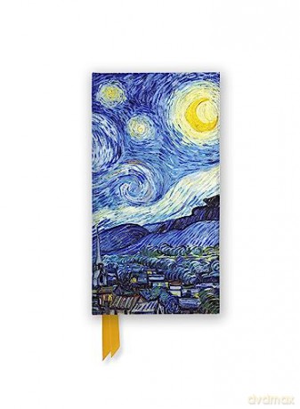 Vincent van Gogh: Starry Night (Foiled Slimline Journal) (Flame Tree Slimline Journals) - Flame Tree Studio [KALENDARZ]