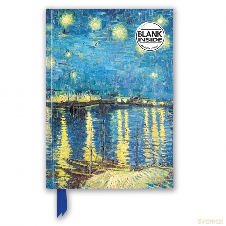 Vincent van Gogh: Starry Night over the Rhône (Foiled Blank Journal) (Flame Tree Blank Notebooks) - Flame Tree Studio [KSIĄŻKA]